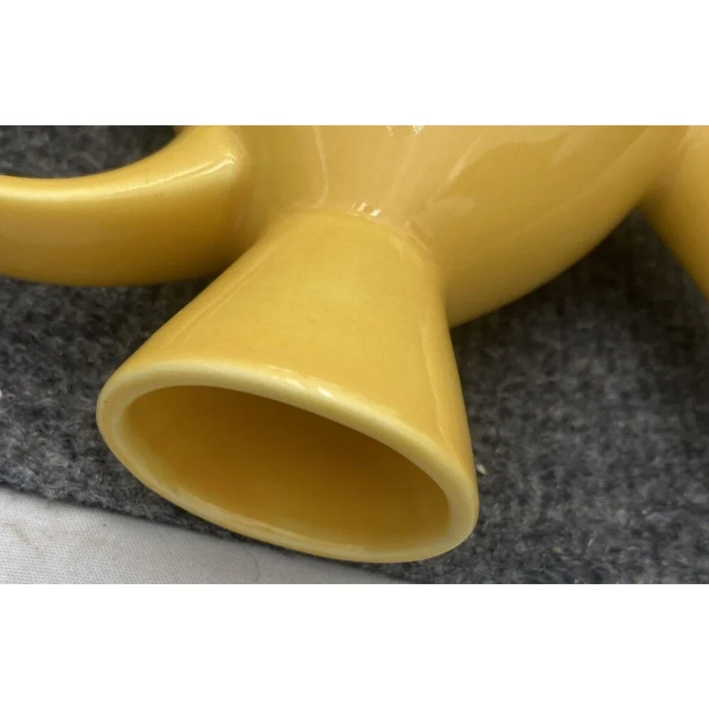 Lindt-Stymeist Colorways Yellow Cruet Oil Vinegar Pitcher Blue Lid MCM Japan